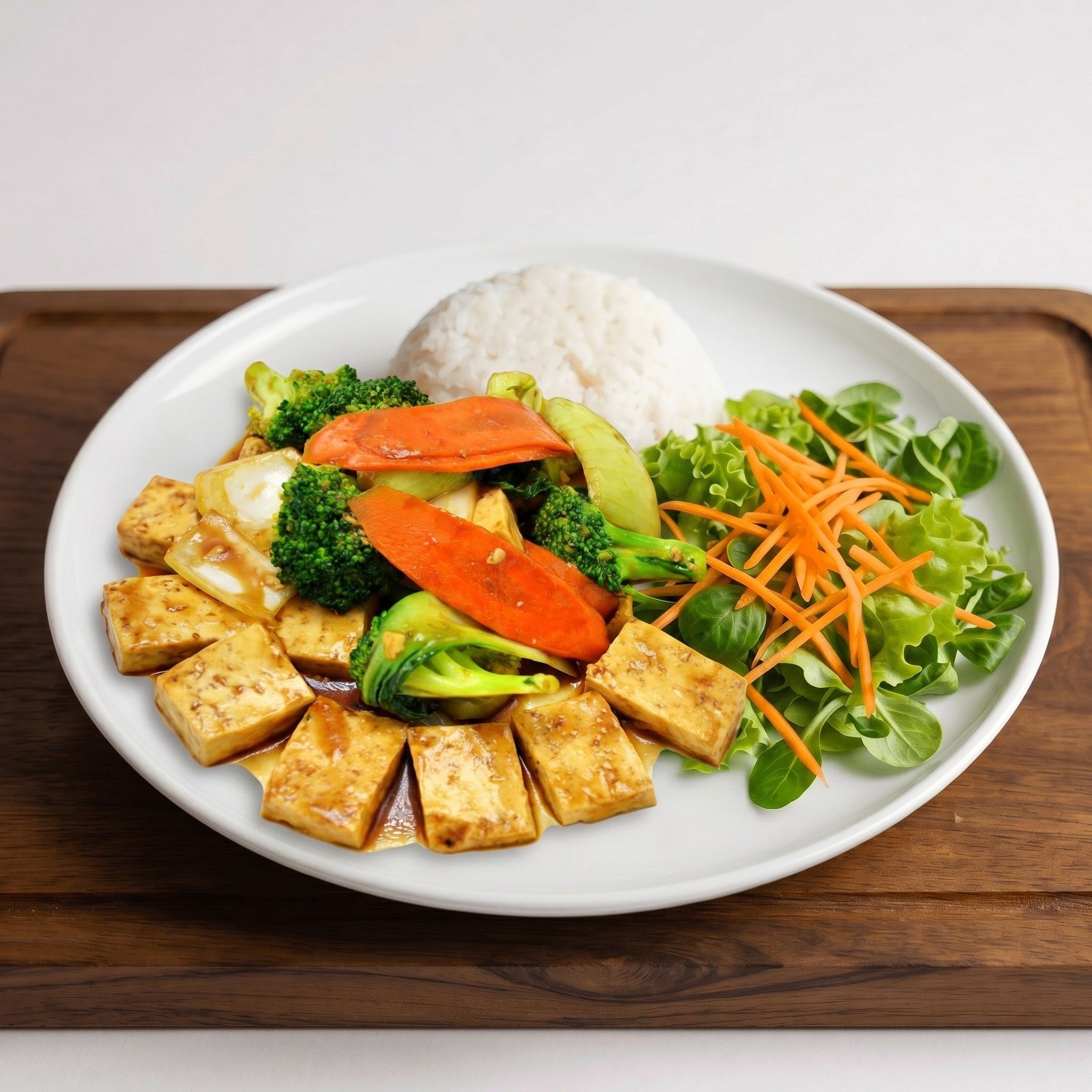 28. Pan Fried Vegetables Tofu.